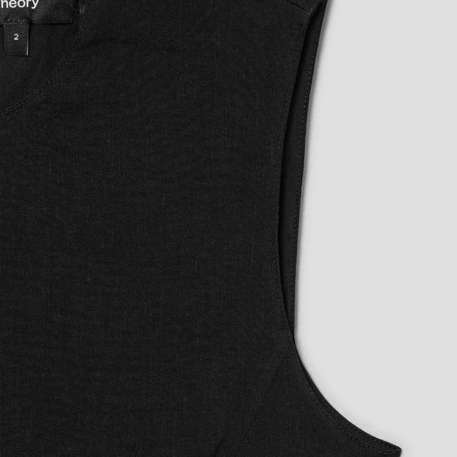 Theory Women Good Crunch Seam Crew Neck Dress - Black