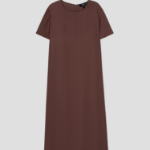 Theory Women Poly Georgette Maxi Dress - Marron