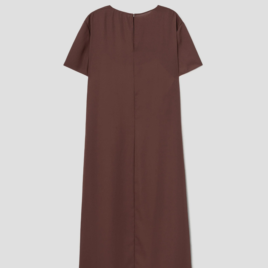 Theory Women Poly Georgette Maxi Dress - Marron