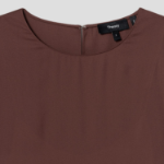 Theory Women Poly Georgette Maxi Dress - Marron