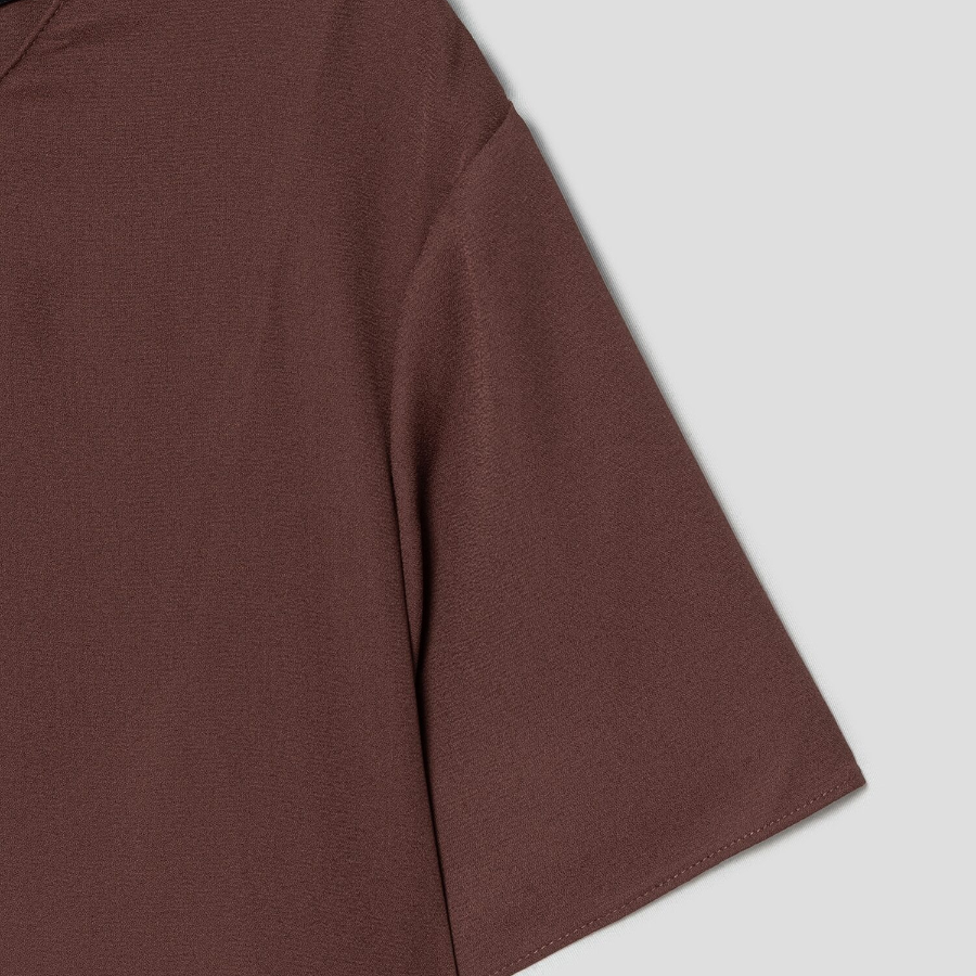 Theory Women Poly Georgette Maxi Dress - Marron