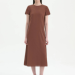 Theory Women Poly Georgette Maxi Dress - Marron