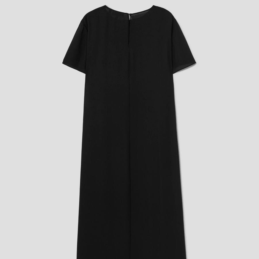 Theory Women Poly Georgette Maxi Dress - Black