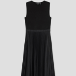 Theory Women Sleek Poplin Full Pleats Dress - Black