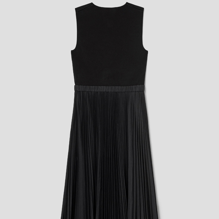 Theory Women Sleek Poplin Full Pleats Dress - Black