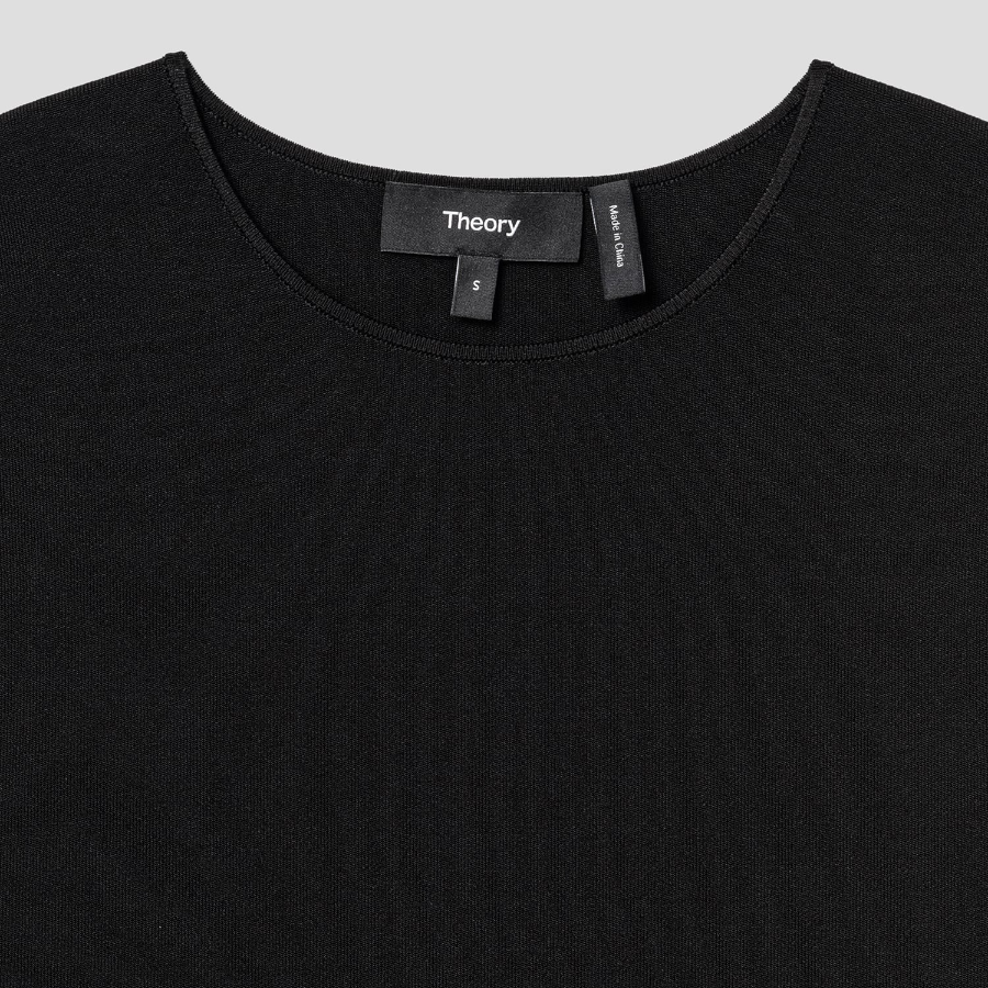 Theory Women Sleek Poplin Full Pleats Dress - Black