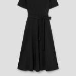 Theory Women Good Crunch Slit Volume Dress - Black