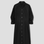 Theory Women Sleek Poplin Fixed Sleeve Dress - Black