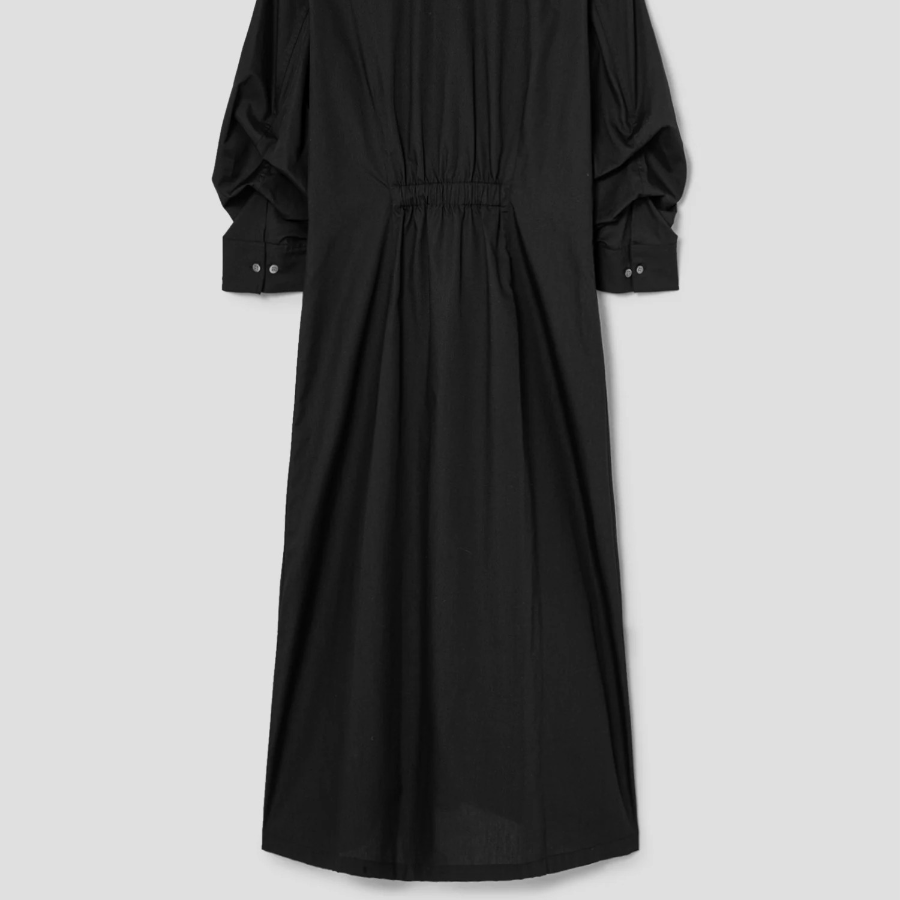 Theory Women Sleek Poplin Fixed Sleeve Dress - Black