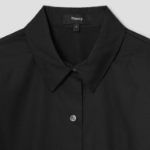 Theory Women Sleek Poplin Fixed Sleeve Dress - Black