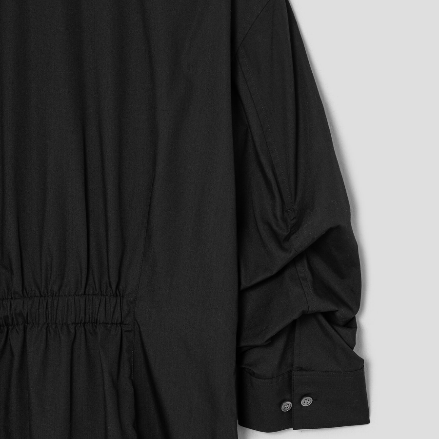 Theory Women Sleek Poplin Fixed Sleeve Dress - Black