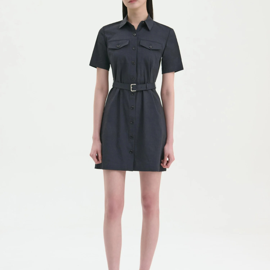 Theory Women Good Crunch Military Pocket Dress - Concord