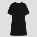 Theory Women Admiral Crepe Boxy T Sleeve Dress - Black