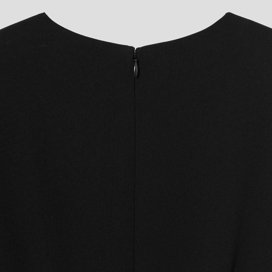 Theory Women Admiral Crepe Boxy T Sleeve Dress - Black