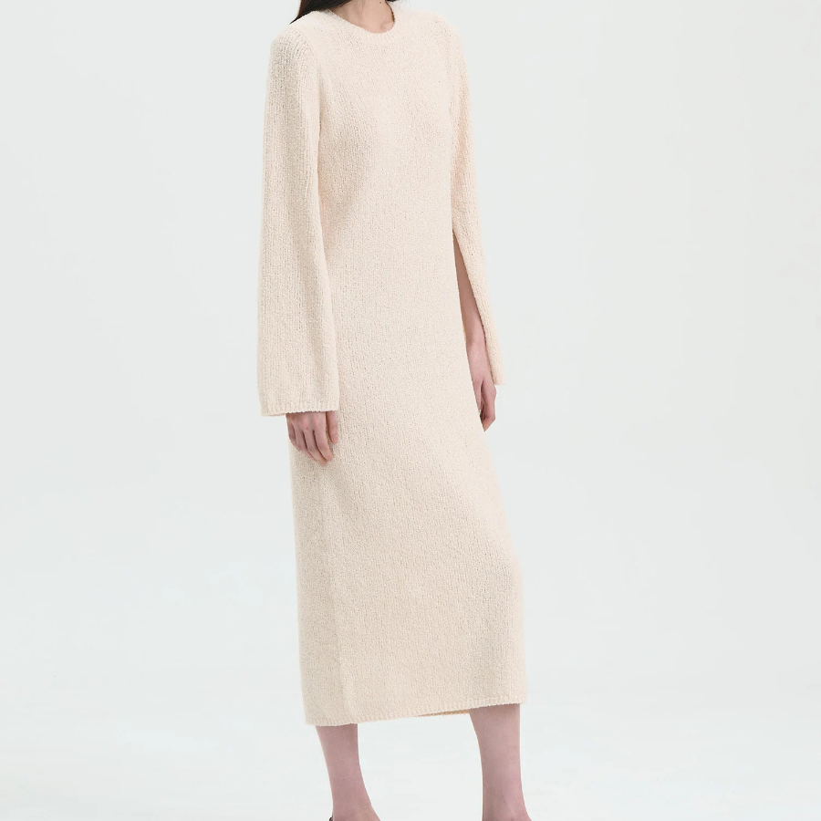Theory Women Terry Boucle Boucle Dress - Ivory