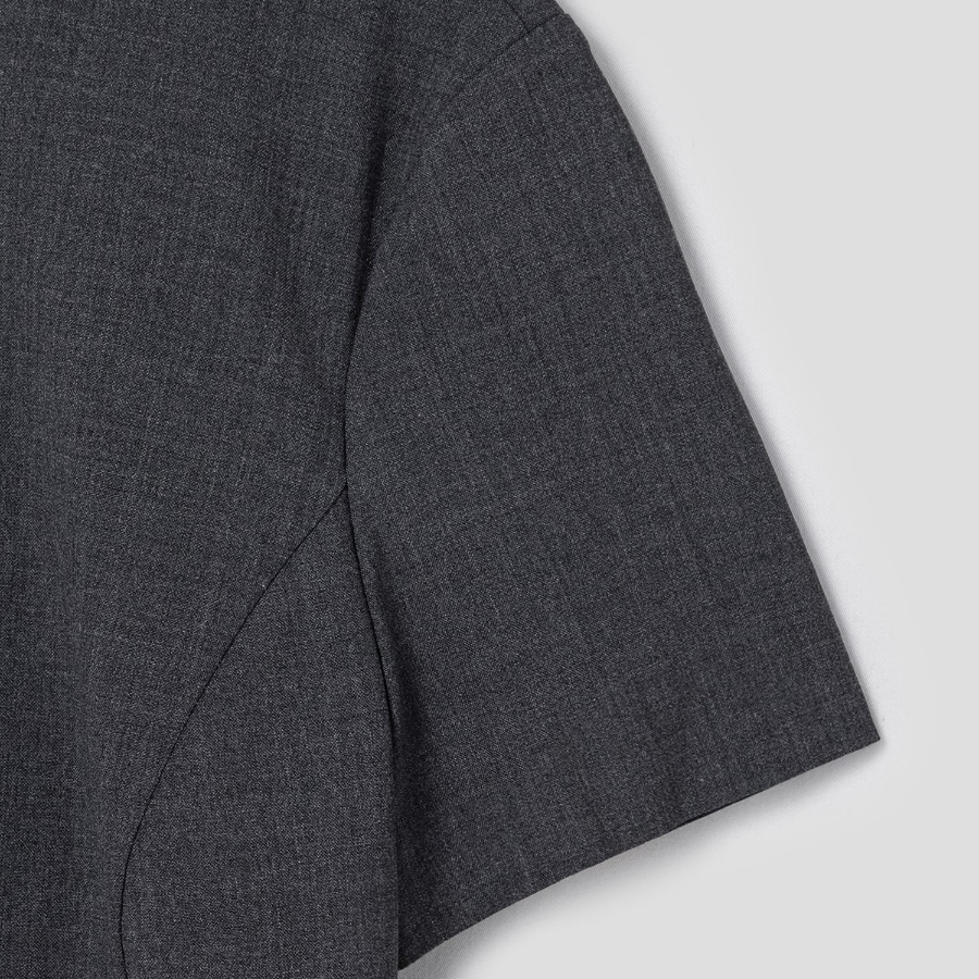 Theory Women Good Wool Jatinn Dress - Charcoal Melange