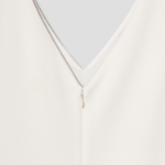 Theory Women Admiral Crepe Sleveeless Vneck Dress - Rice