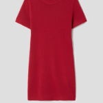 Theory Women Felted Wool Cash Crewneck Dress - Bright Red
