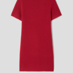 Theory Women Felted Wool Cash Crewneck Dress - Bright Red