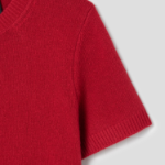 Theory Women Felted Wool Cash Crewneck Dress - Bright Red
