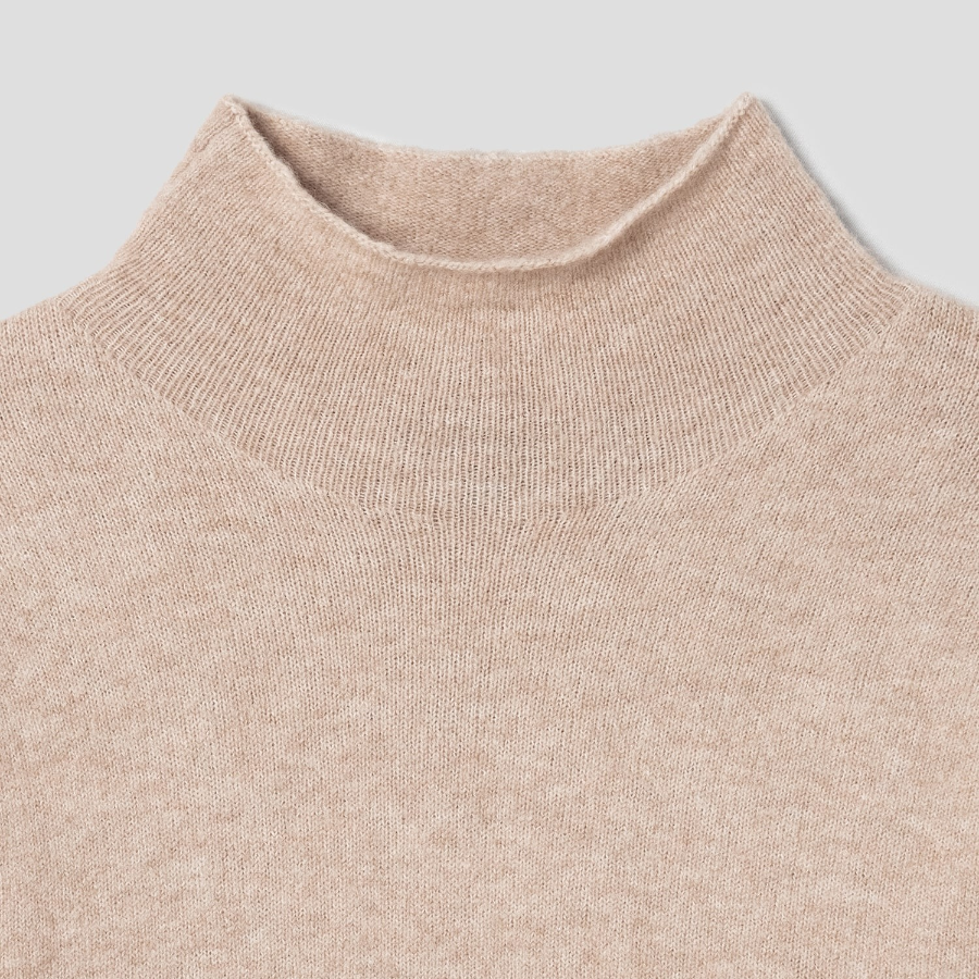 Theory Women Astor Wool Long Sleeve Midi Dress - Beige