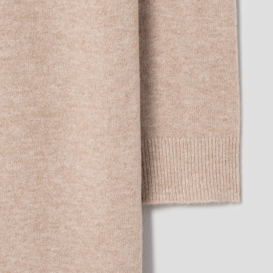 Theory Women Astor Wool Long Sleeve Midi Dress - Beige