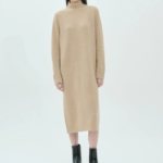 Theory Women Astor Wool Long Sleeve Midi Dress - Beige