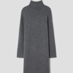Theory Women Astor Wool Long Sleeve Midi Dress - Medium Heather Grey