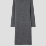 Theory Women Astor Wool Long Sleeve Midi Dress - Medium Heather Grey