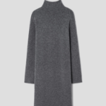 Theory Women Astor Wool Long Sleeve Midi Dress - Medium Heather Grey