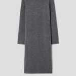 Theory Women Astor Wool Long Sleeve Midi Dress - Medium Heather Grey