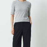 JAJU Pima Cotton Slim Fit Half-Sleeve T-Shirt – Grey