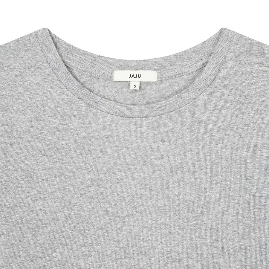 JAJU Pima Cotton Slim Fit Half-Sleeve T-Shirt – Grey