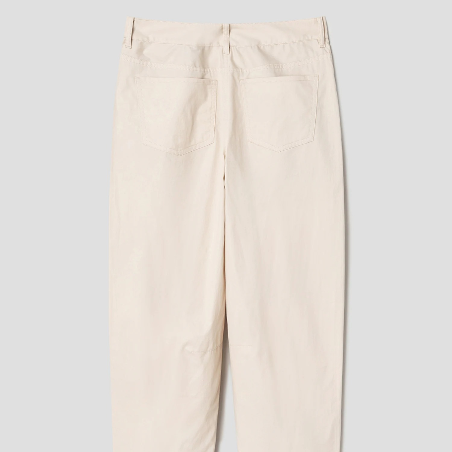 Theory Women Feather Chino Drop Curved Pants - Almond