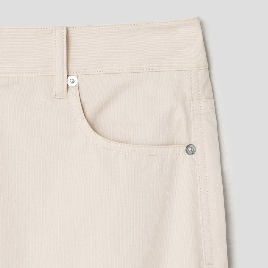 Theory Women Feather Chino Drop Curved Pants - Almond