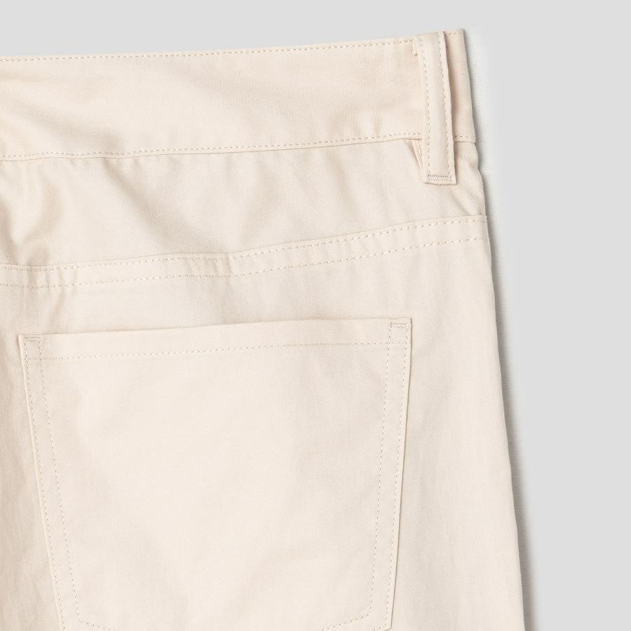 Theory Women Feather Chino Drop Curved Pants - Almond