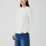 JAJU Soft Long-Sleeve T-Shirt – White