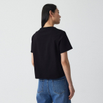 JAJU Heavy Cotton Short-Sleeve T-Shirt – Black