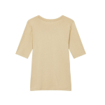 JAJU Pima Cotton Slim Fit Half-Sleeve T-Shirt – Beige