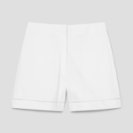 Theory Women City Poplin Eyelet Shorts - White