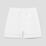 Theory Women City Poplin Eyelet Shorts - White