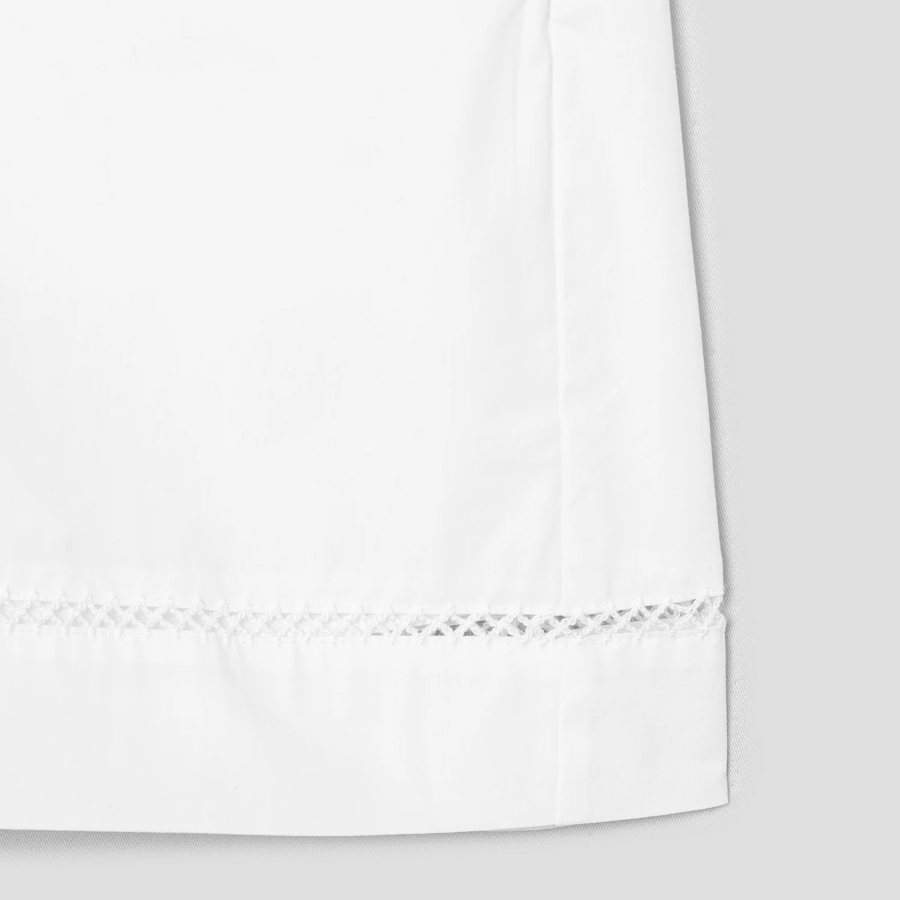 Theory Women City Poplin Eyelet Shorts - White