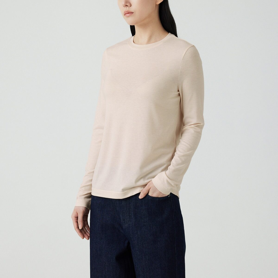 JAJU Soft Long Sleeve T-Shirt – Pink