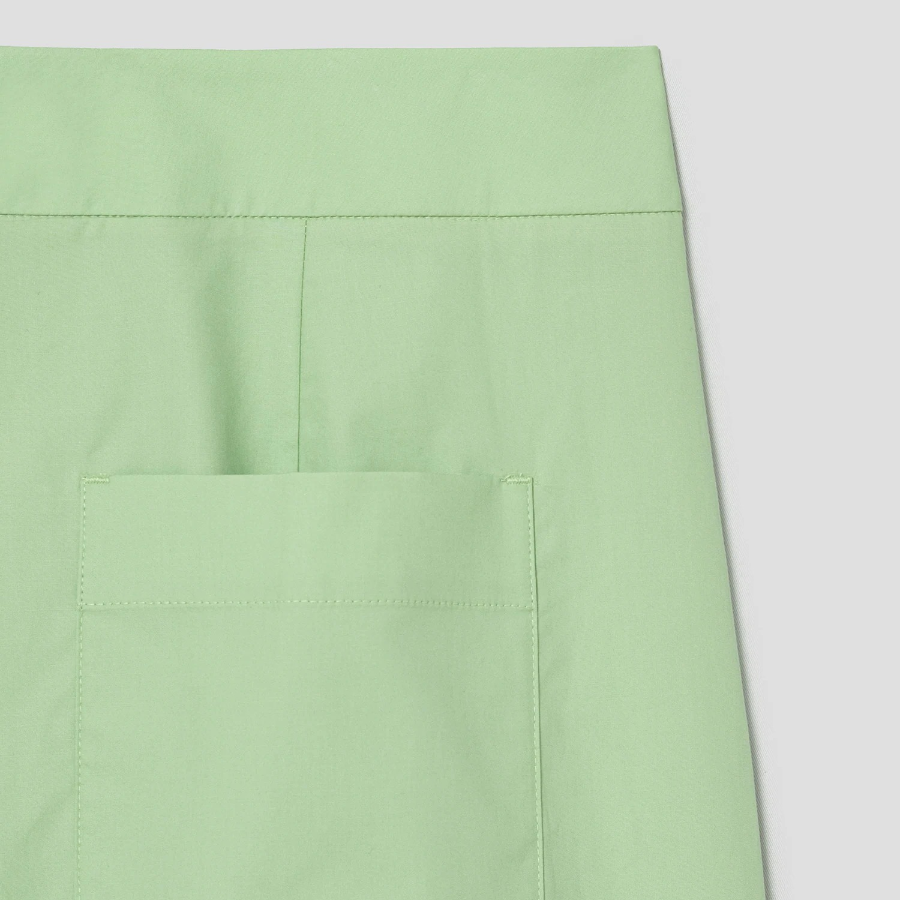 Theory Women City Poplin Eyelet Shorts - Meadow