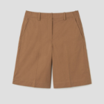 Theory Women Feather Chino Relaxed Casual Shorts - Bronze