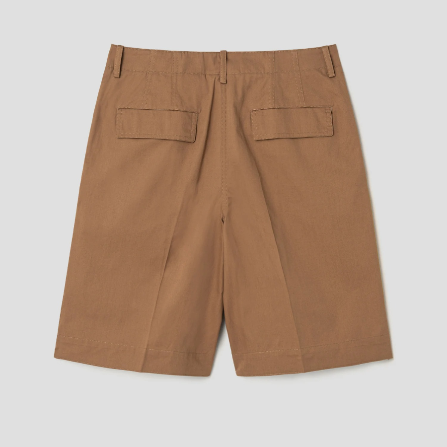 Theory Women Feather Chino Relaxed Casual Shorts - Bronze