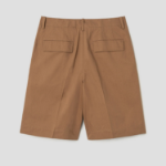 Theory Women Feather Chino Relaxed Casual Shorts - Bronze