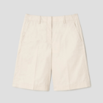 Theory Women Feather Chino Relaxed Casual Shorts - Almond