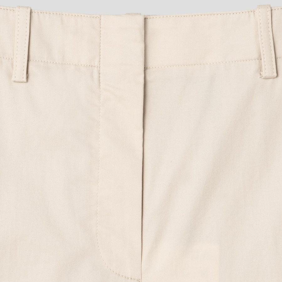 Theory Women Feather Chino Relaxed Casual Shorts - Almond