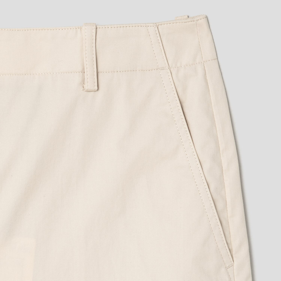 Theory Women Feather Chino Relaxed Casual Shorts - Almond